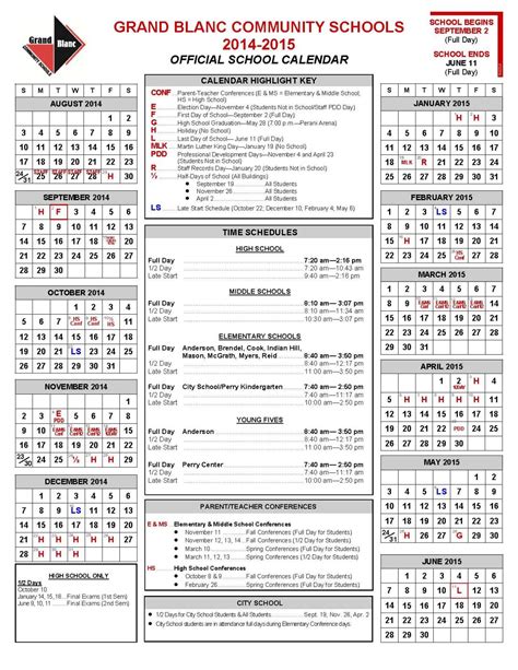 Gbhs Calendar